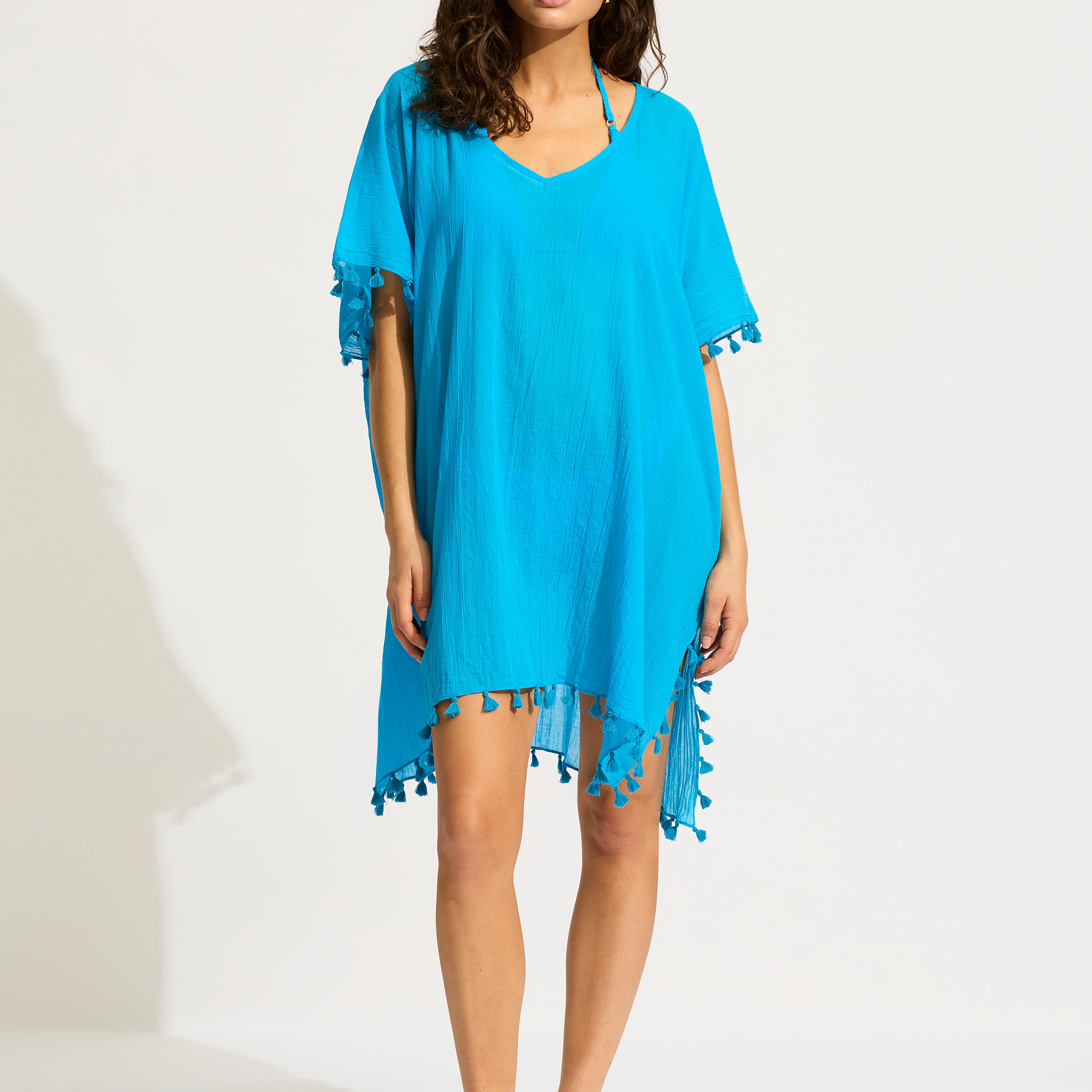 Seafolly Amnesia Kaftan - Turqouise