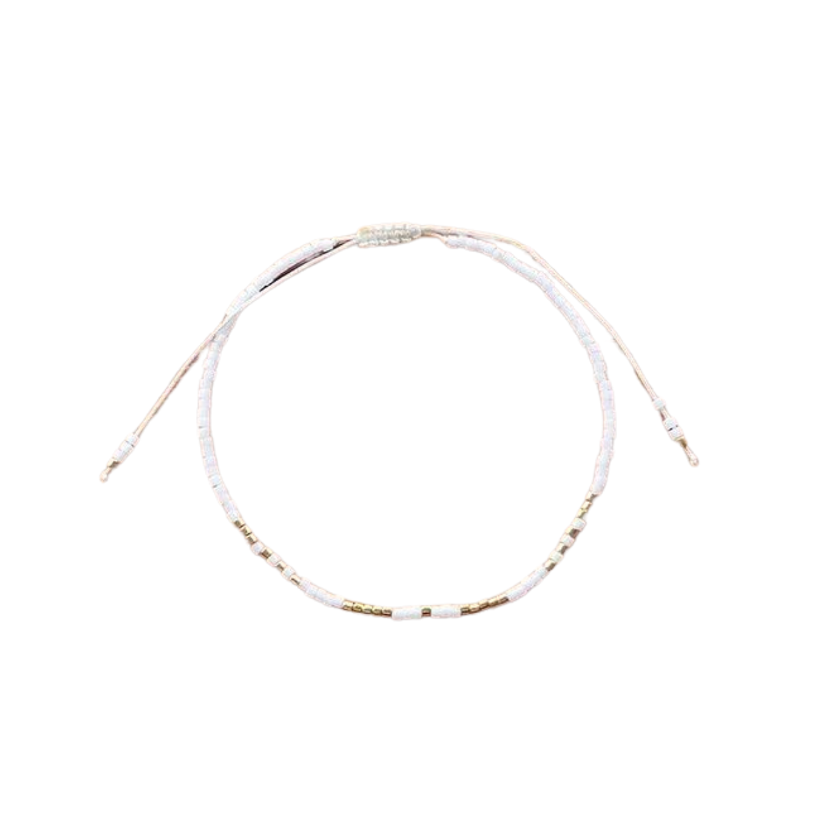Ibiza Bracelet- White & Gold