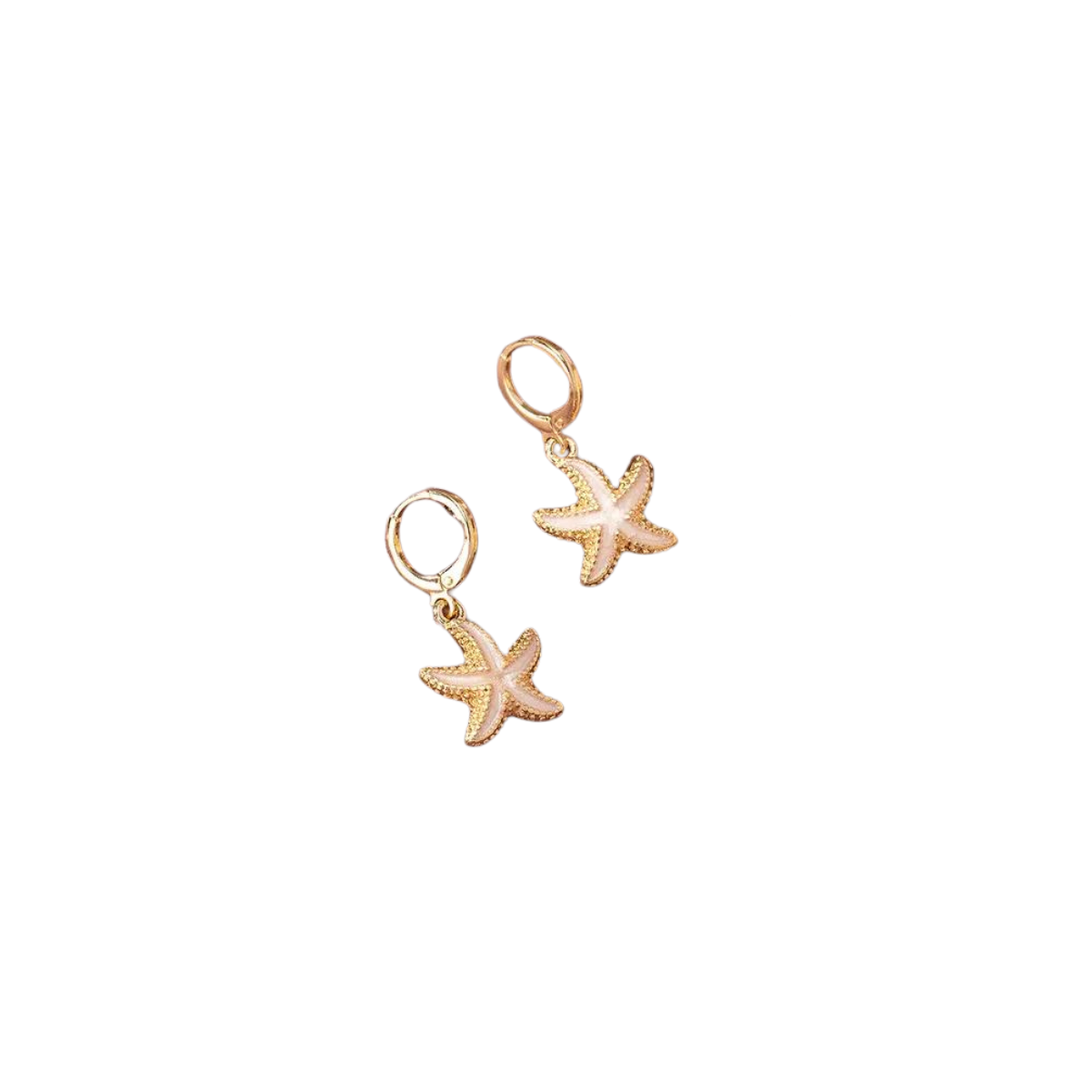 Starfish Huggie Earrings - Sand