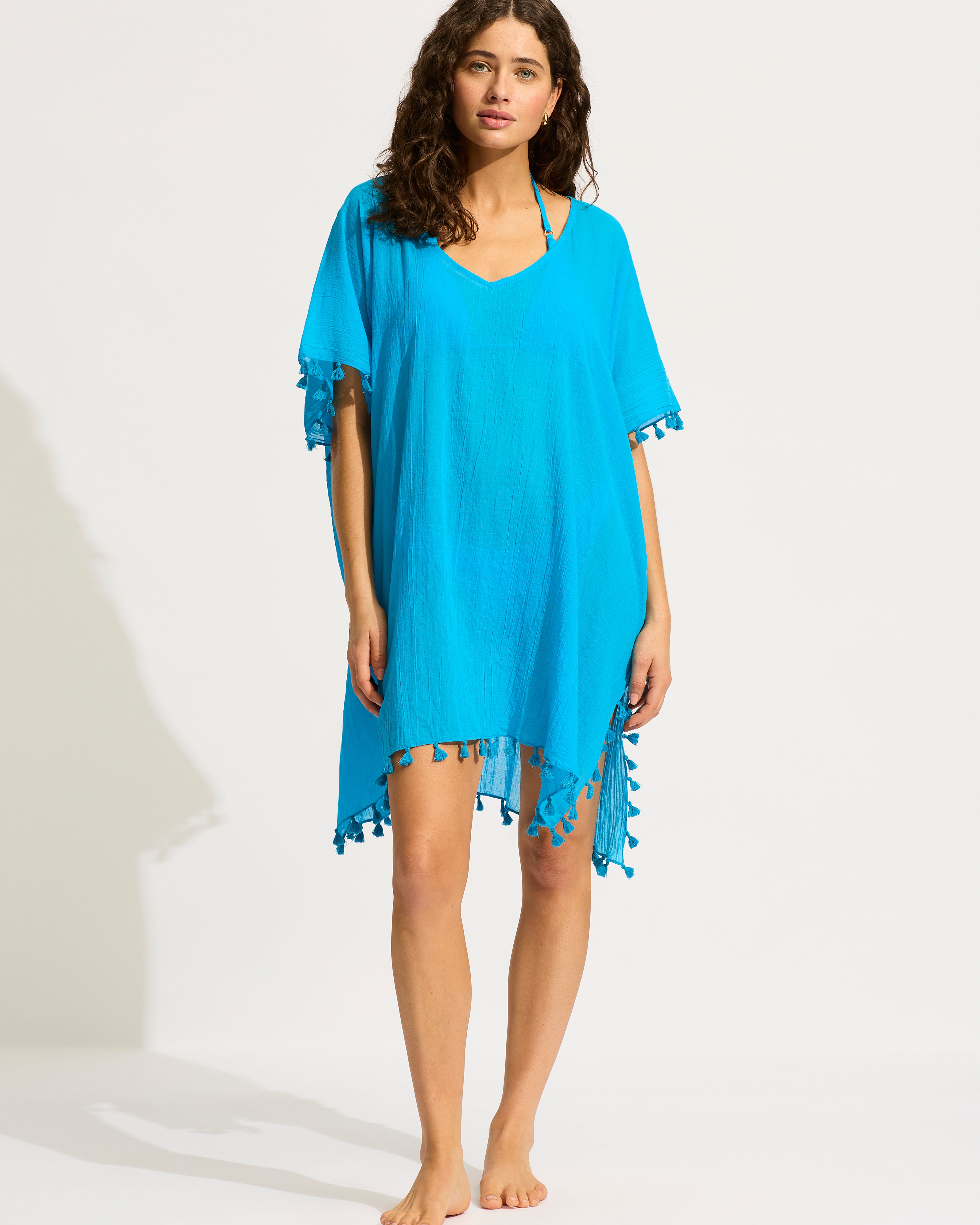 Seafolly Amnesia Kaftan - Turqouise