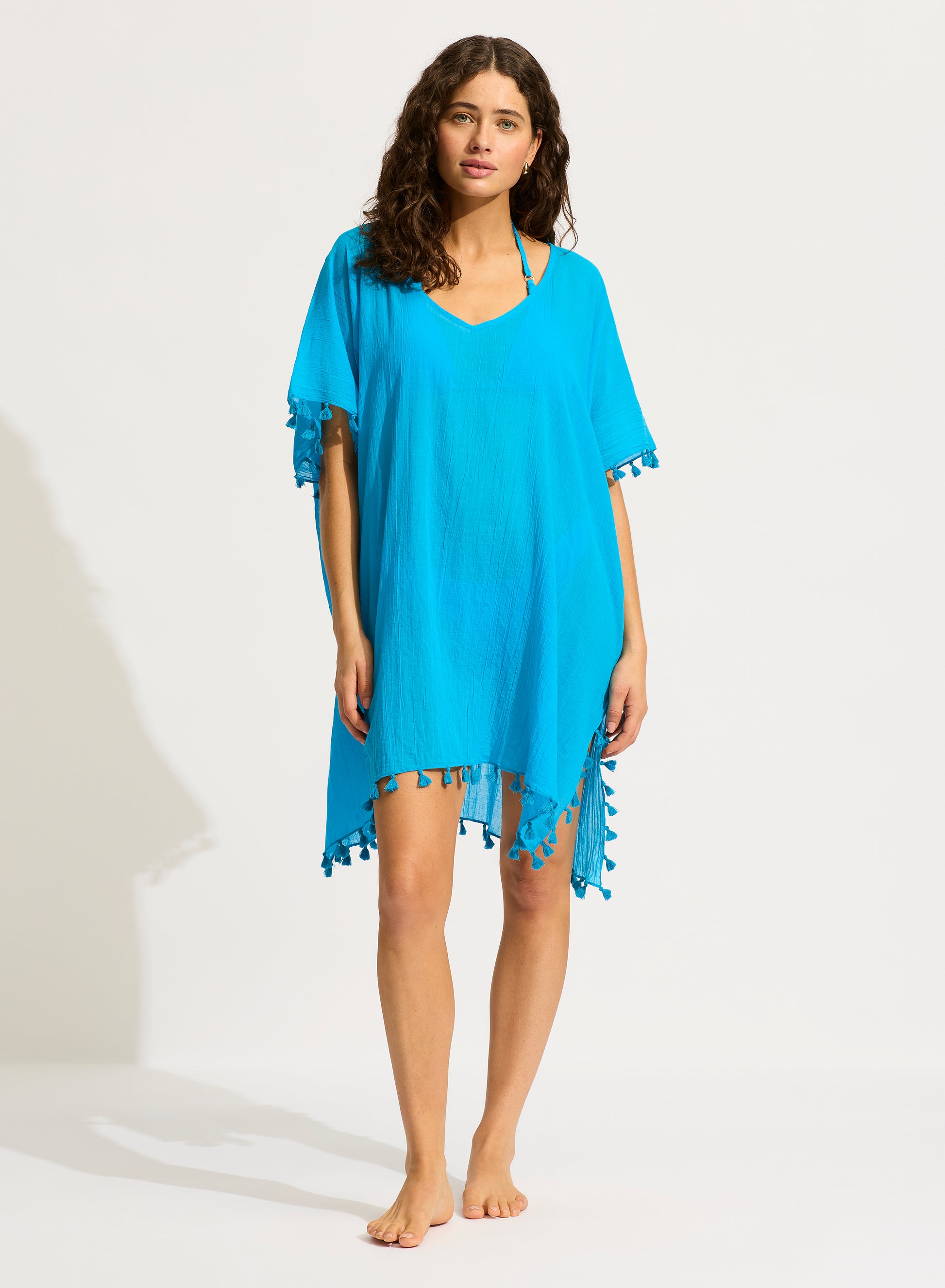 Seafolly Amnesia Kaftan - Turqouise
