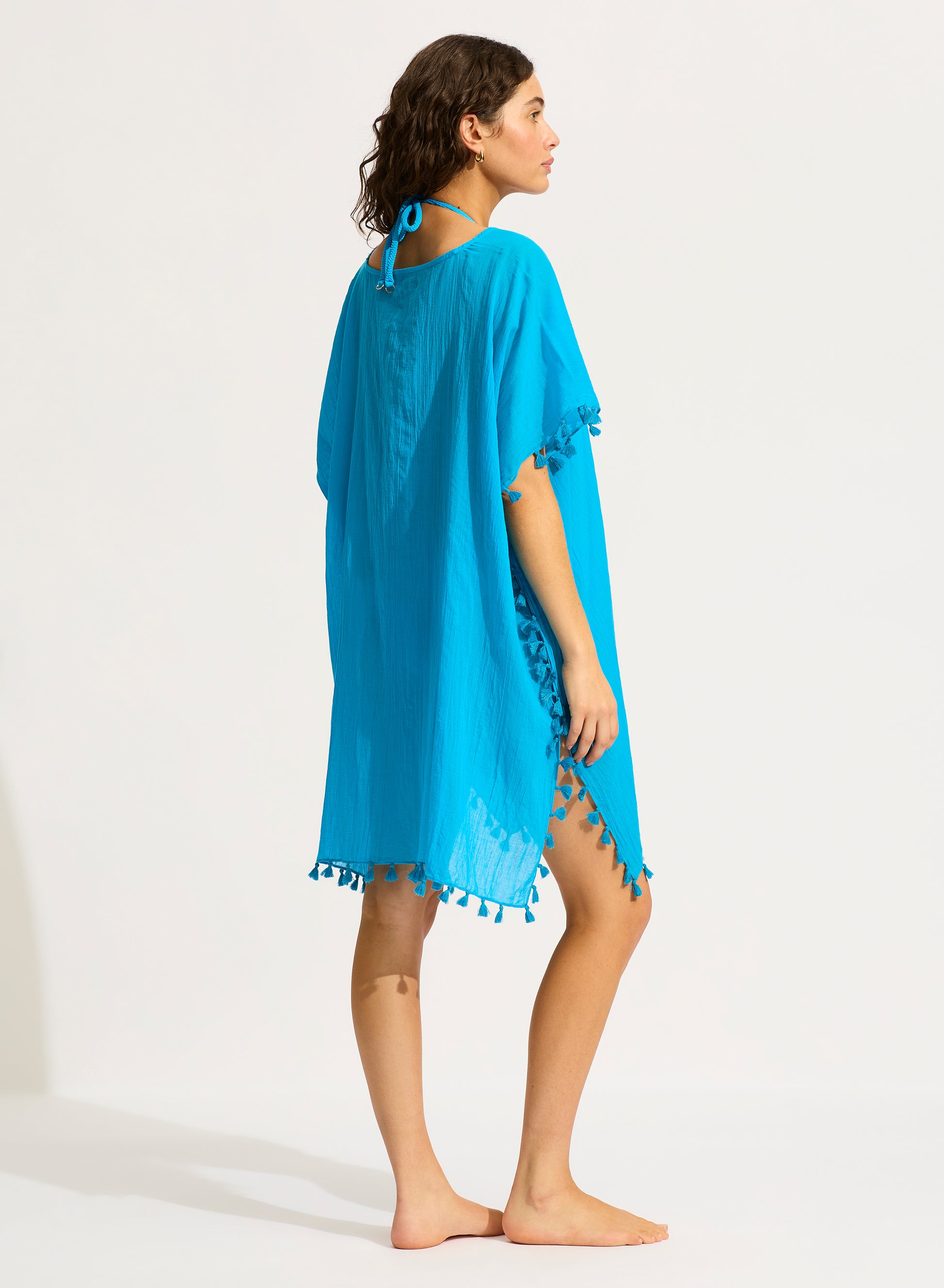 Seafolly Amnesia Kaftan - Turqouise