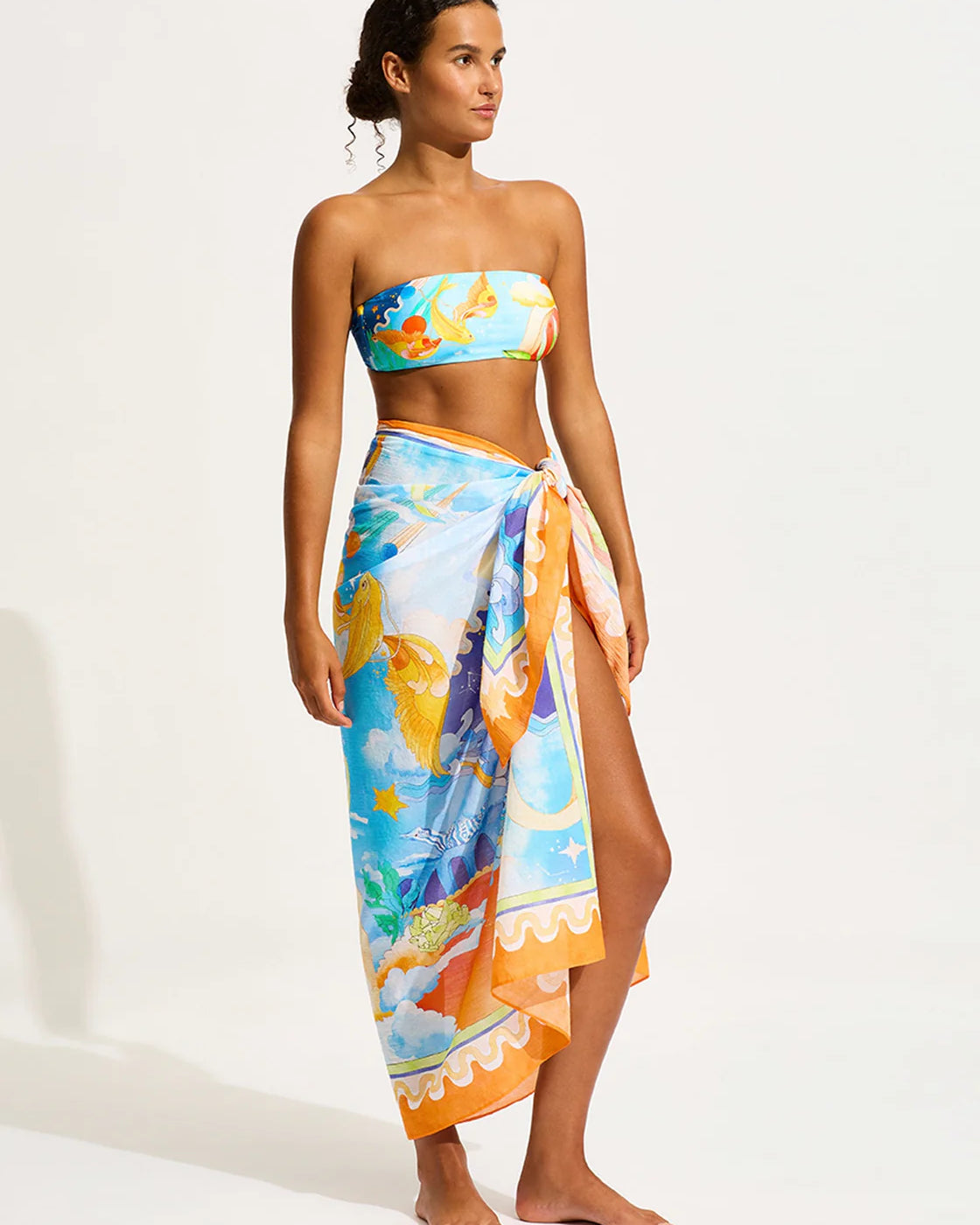 Seafolly Aquarius Sarong - Turquoise