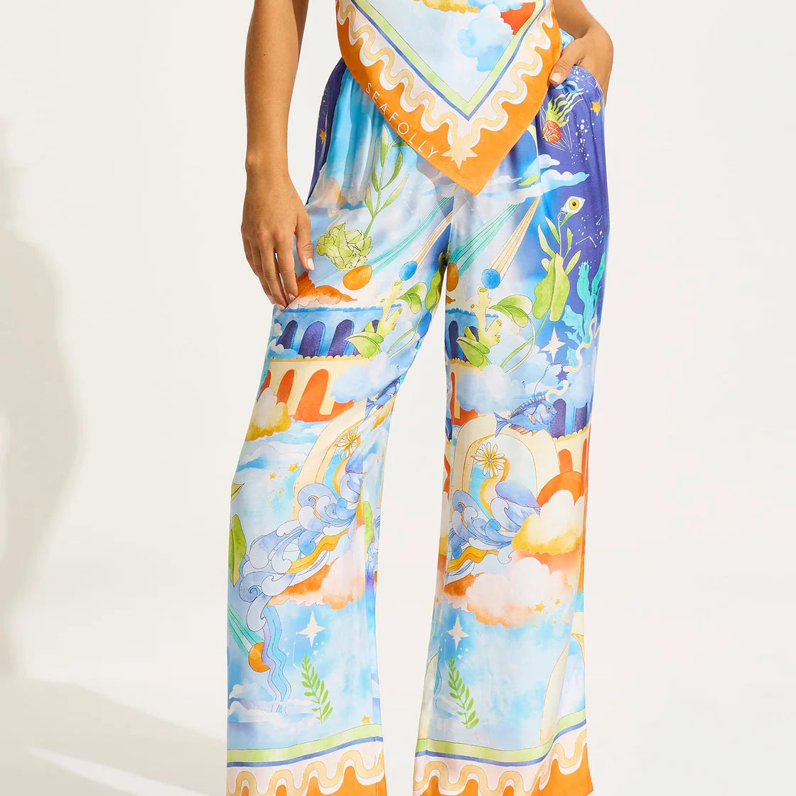 Seafolly Aquarius Pant - Turquoise