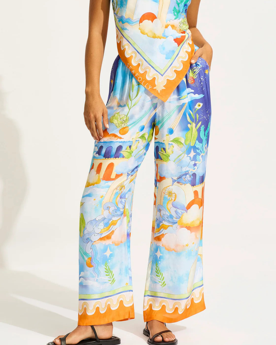 Seafolly Aquarius Pant - Turquoise