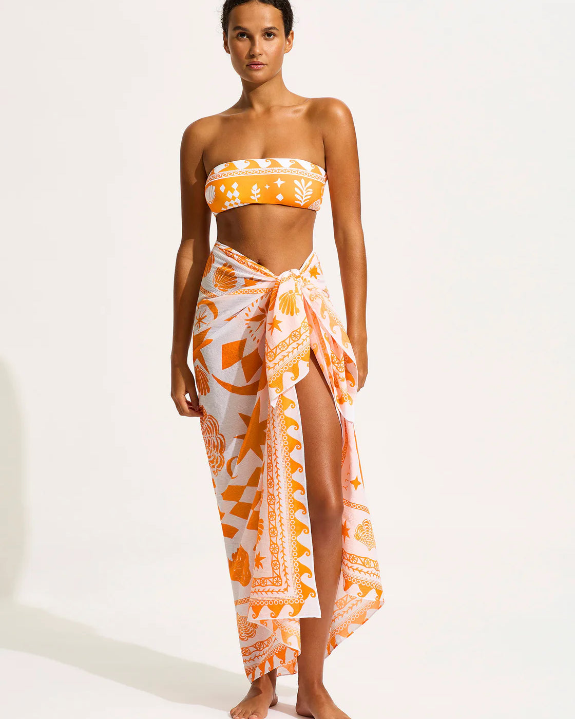 Seafolly Corfu Sarong - Tumeric