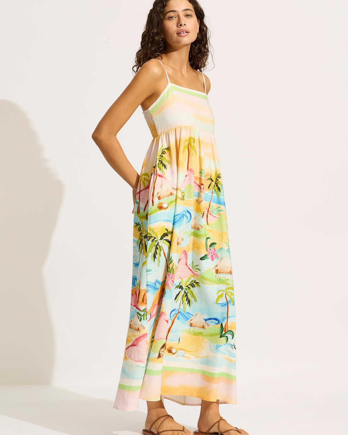 Seafolly South Pacific Maxi Dress - Turquoise