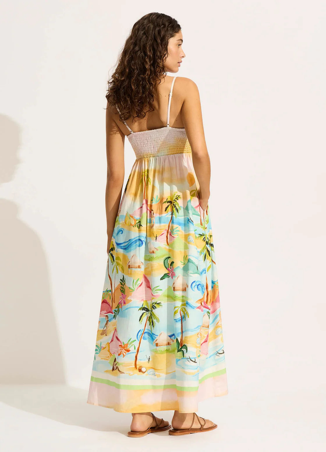 Seafolly South Pacific Maxi Dress - Turquoise