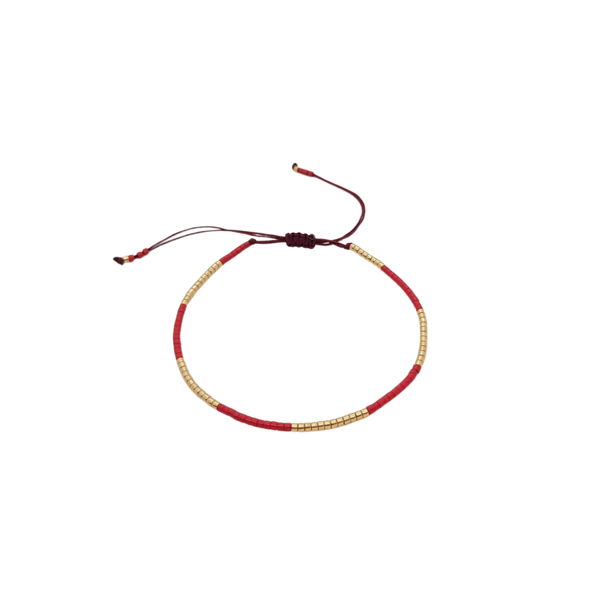 Ibiza Bracelet - Red & Gold