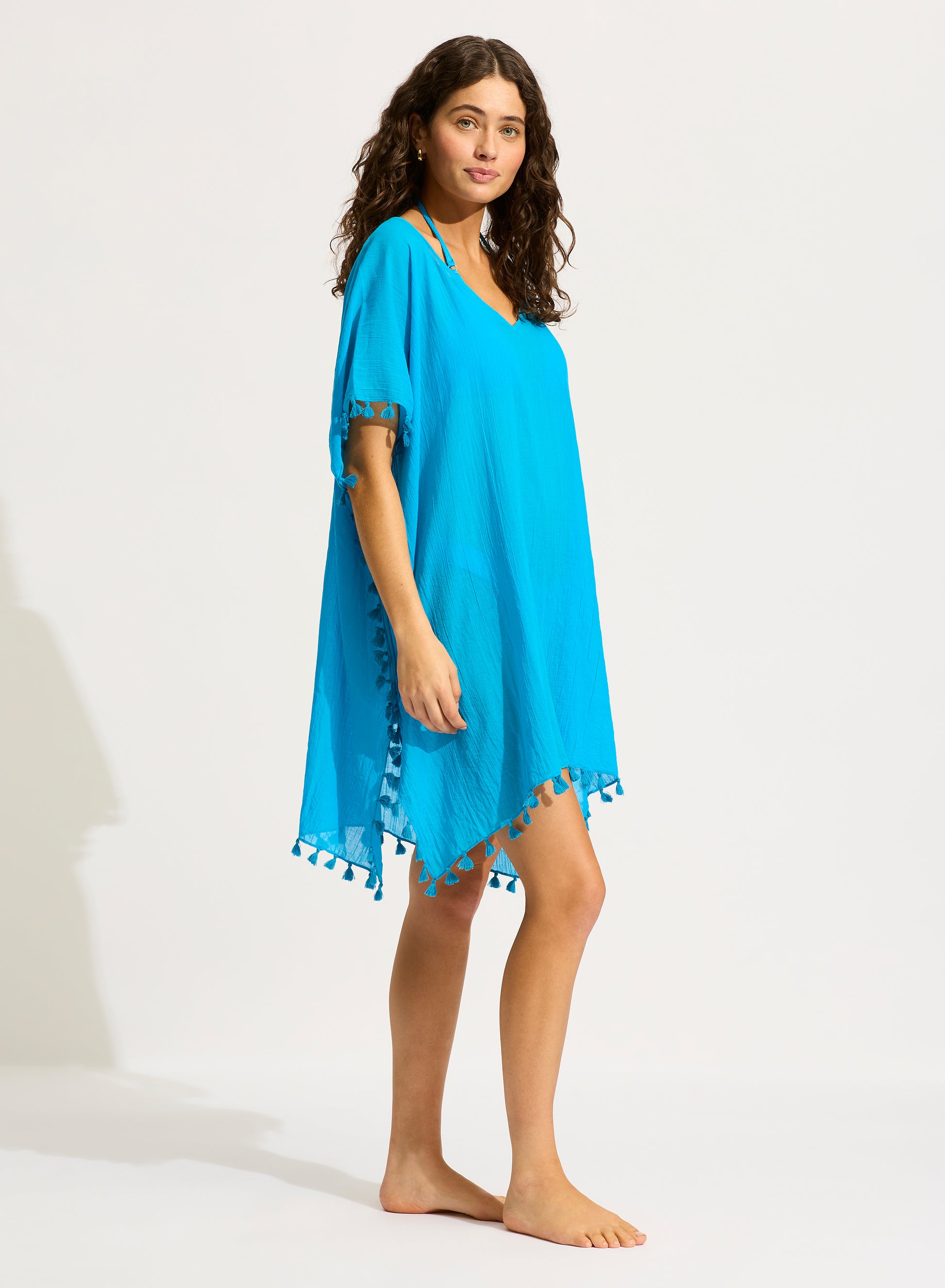 Seafolly Amnesia Kaftan - Turqouise