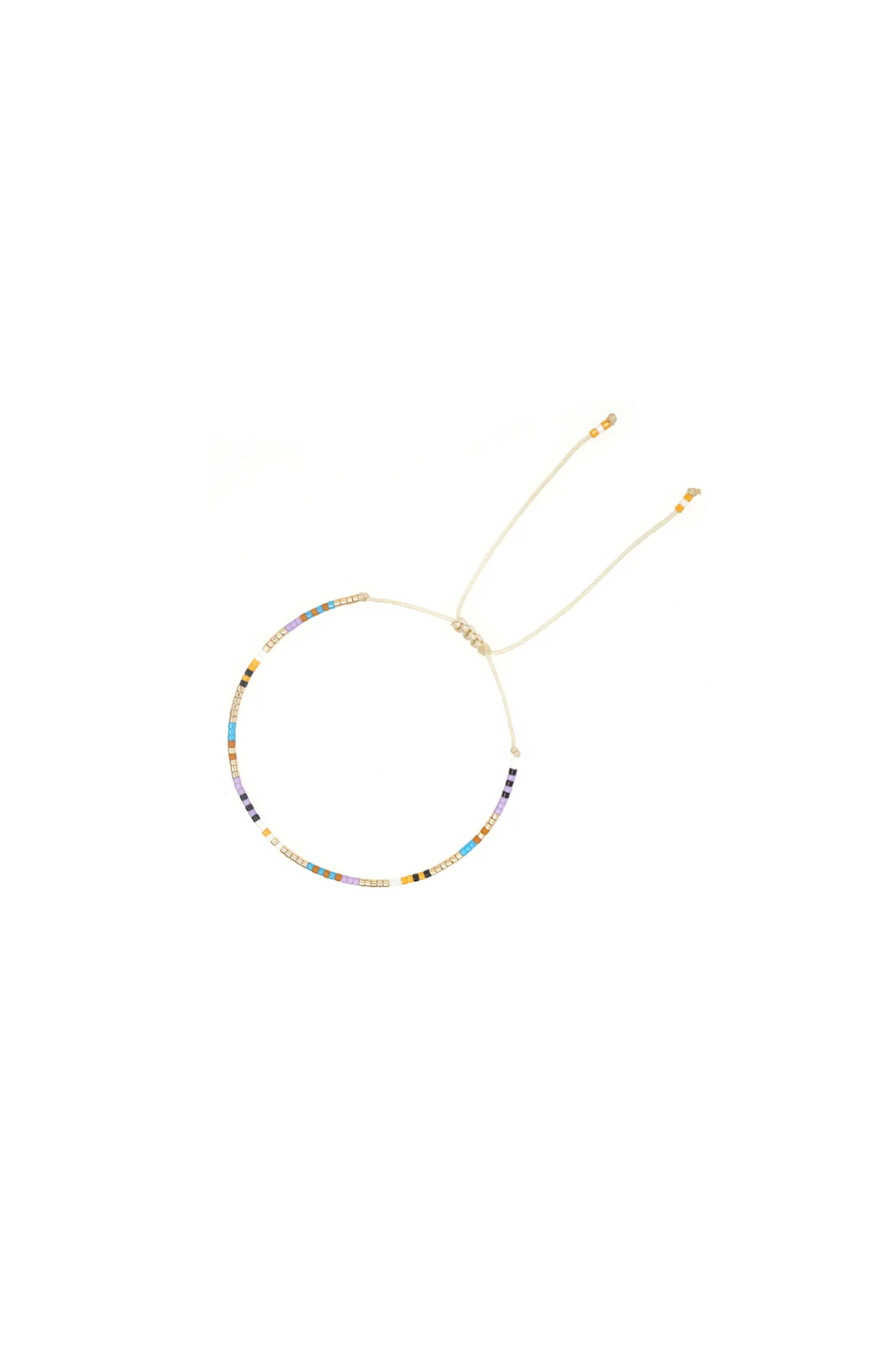 Ibiza Bracelet- Purple & Gold