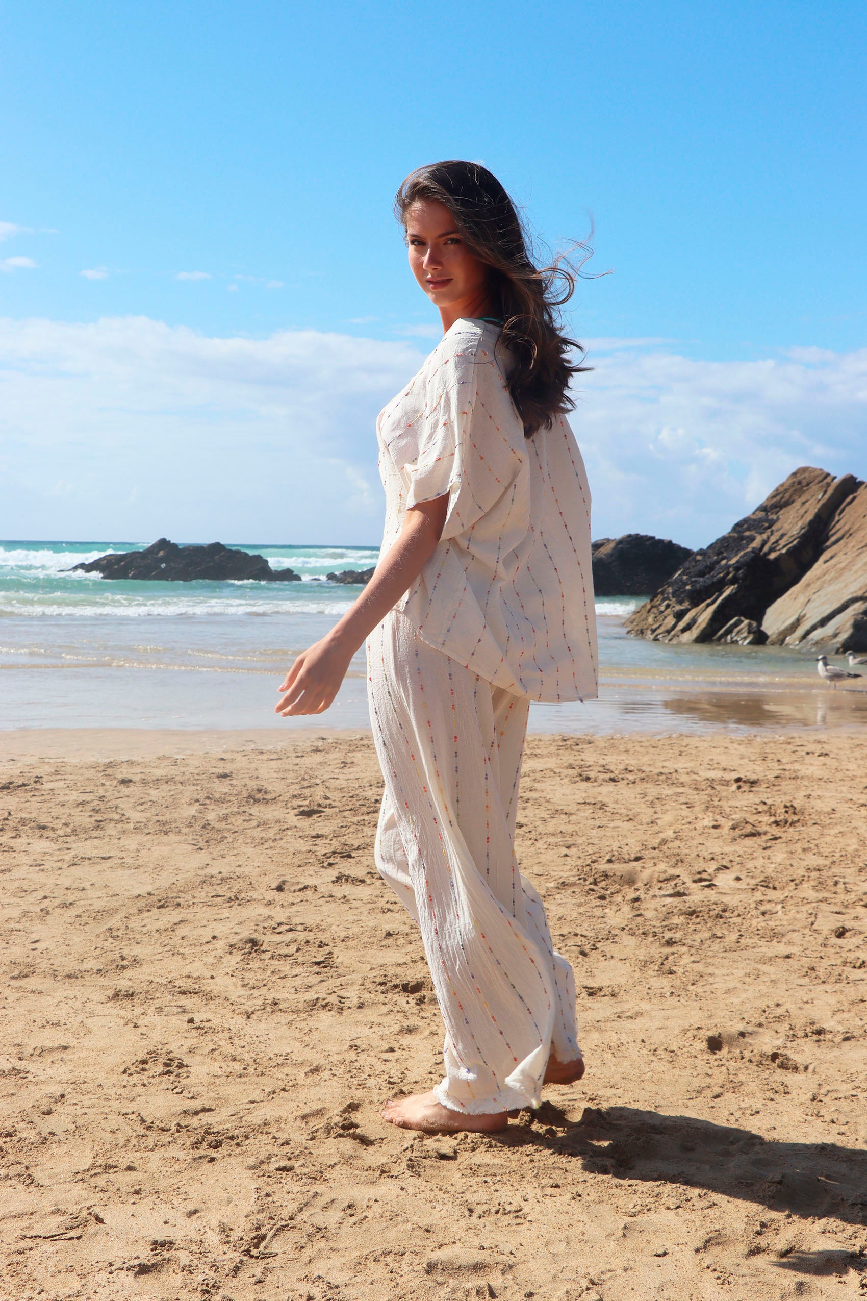 Santanyi Trouser - Ecru