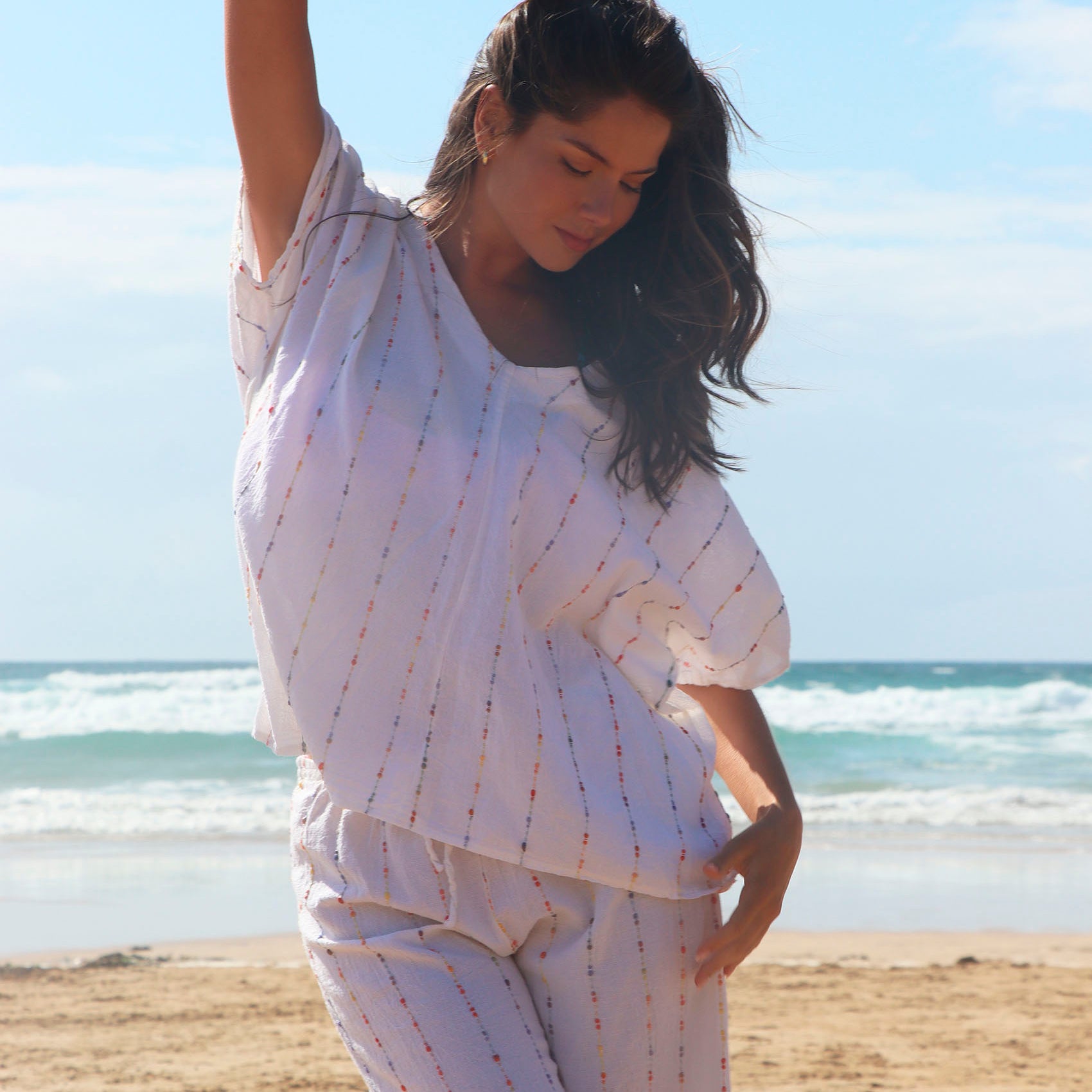 Santanyi Top - White