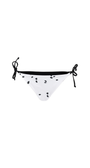 black and white tie side bikini bottom