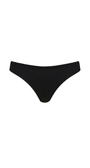 Black bikini bottom on a white background