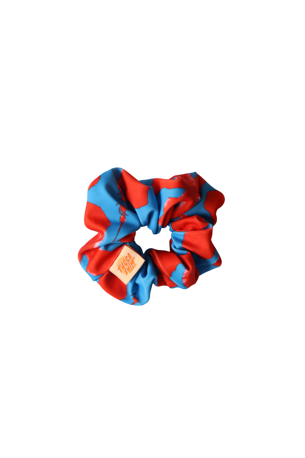 Hibiscus hair scrunchie