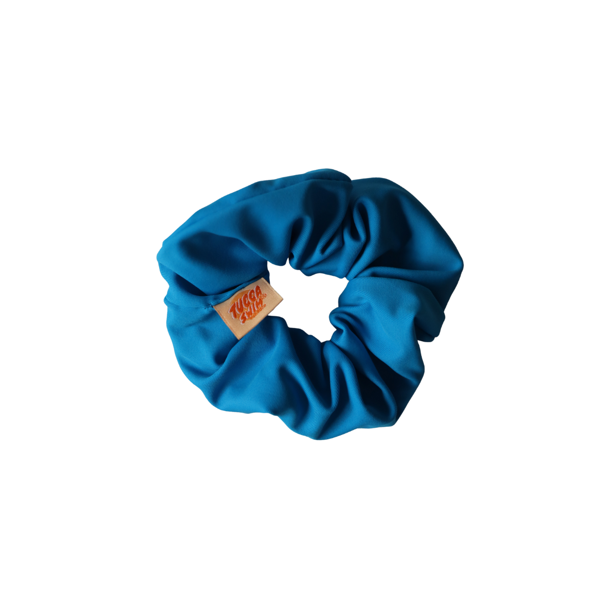 blue water scrunchie product shot