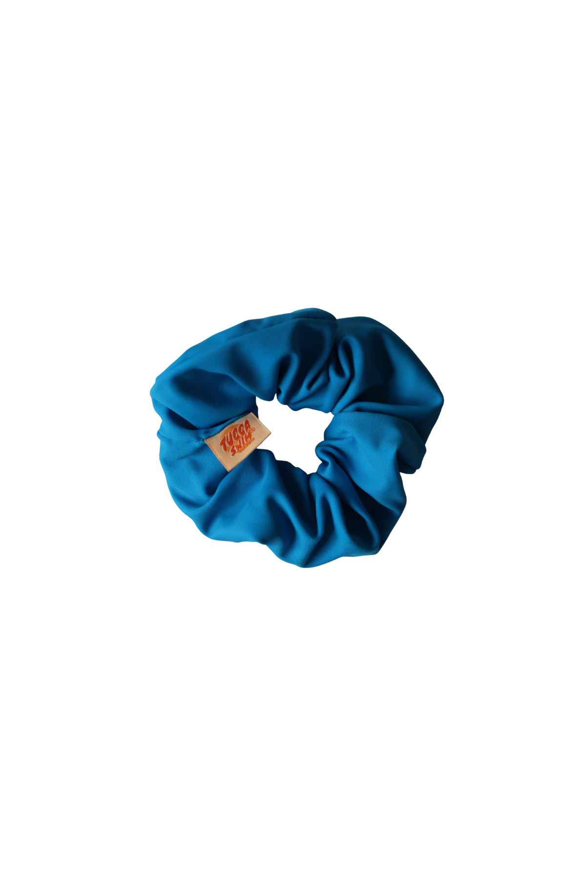 blue water scrunchie product shot