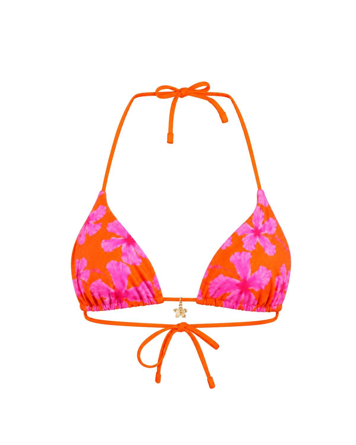 Hibiscus Heat Charm Bikini Top
