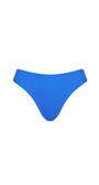 Blue bikini bottom on a white background
