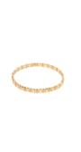 bohemian style gold and white bracelet 